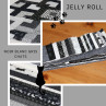 jelly roll noir blanc gris chats