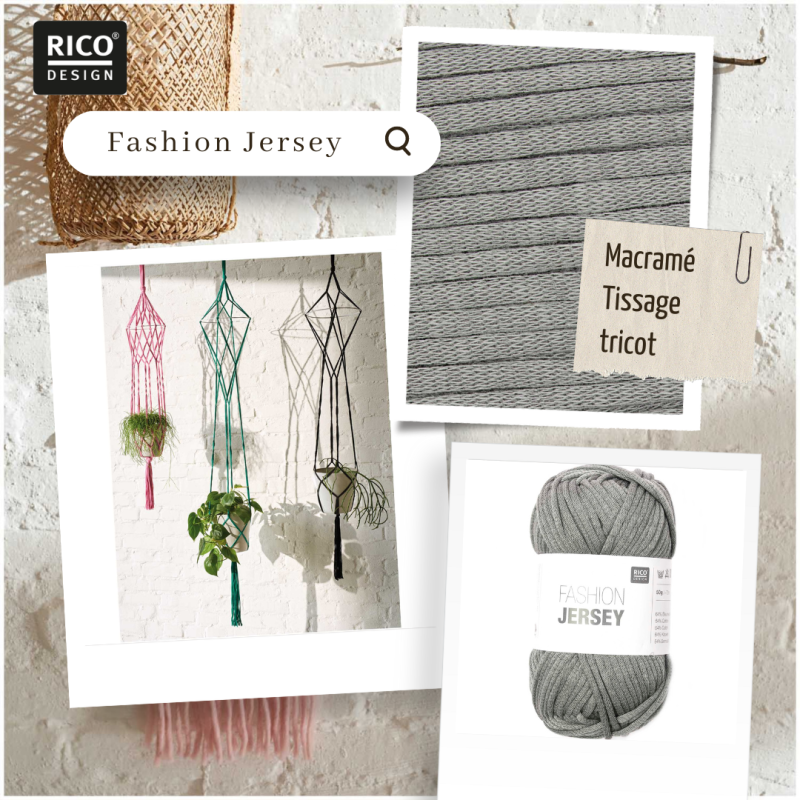 Fashion Jersey par rico design gris