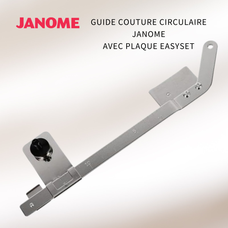 Guide couture circulaire Janome avec plaque easyset